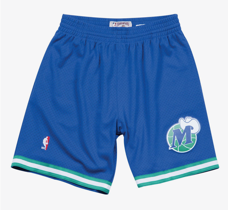 Mitchell & Ness NBA Dallas Mavericks Swingman Road Shorts ( Royal ) - Men's Apparel