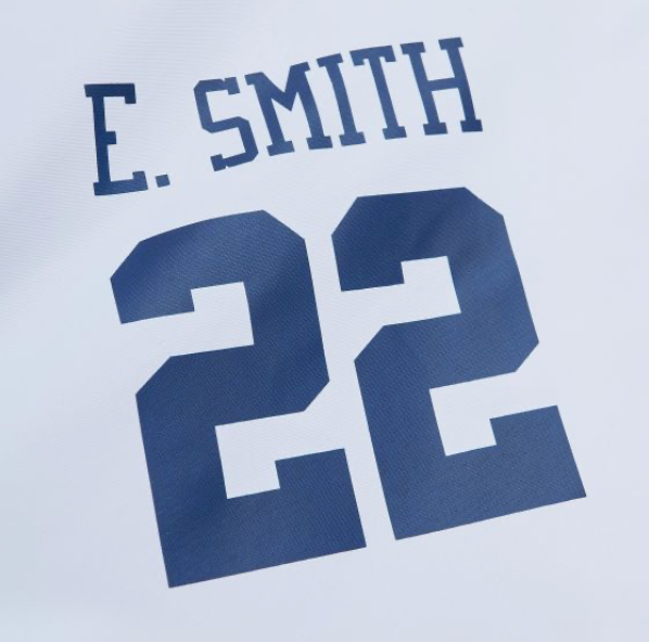 Mitchell & Ness NFL Dallas Cowboys Player Burst Emmitt Smith #22 Warm Up Jacket ( White ) - Mitchell & Ness NFL Dallas Cowboys Player Burst Emmitt Smith #22 Warm Up Jacket ( White ) - 
