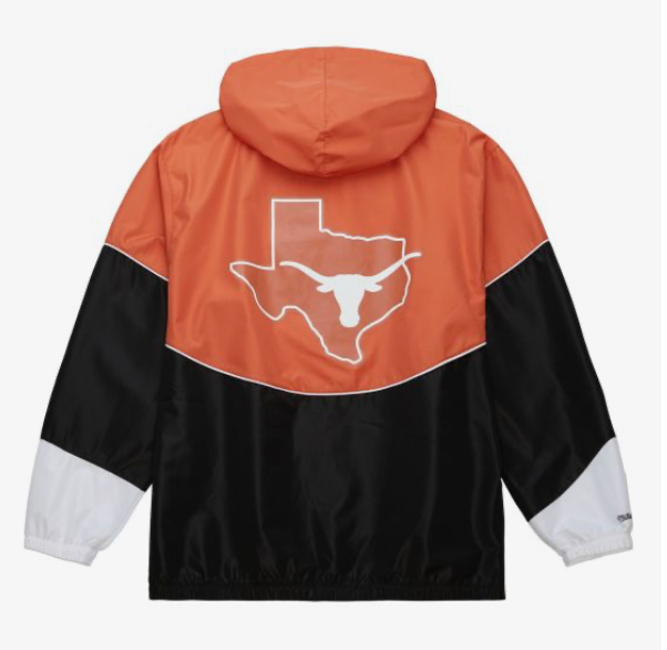 Mitchell & Ness Texas Longhorns NCAA Lightweight Windbreaker ( Burnt Orange / White ) - Mitchell & Ness Texas Longhorns NCAA Lightweight Windbreaker ( Burnt Orange / White ) - 