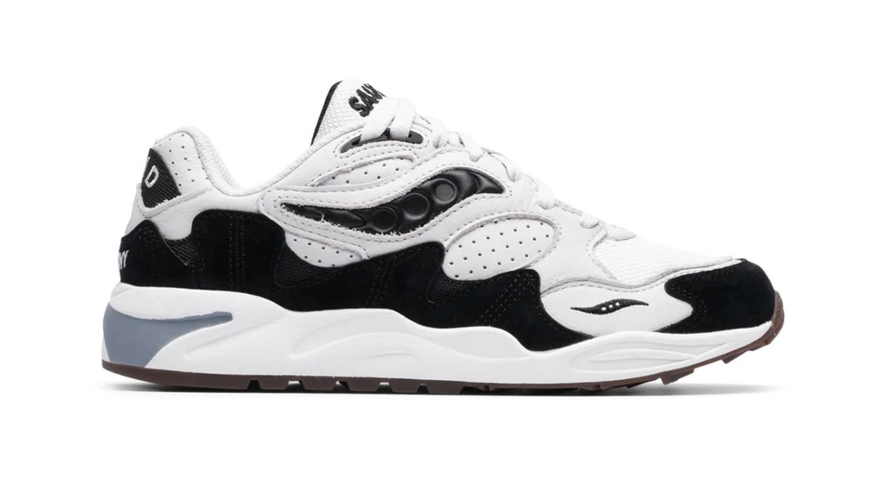 White Saucony Grid 9000 Rise Rise X Saucony Grid 9000 Top