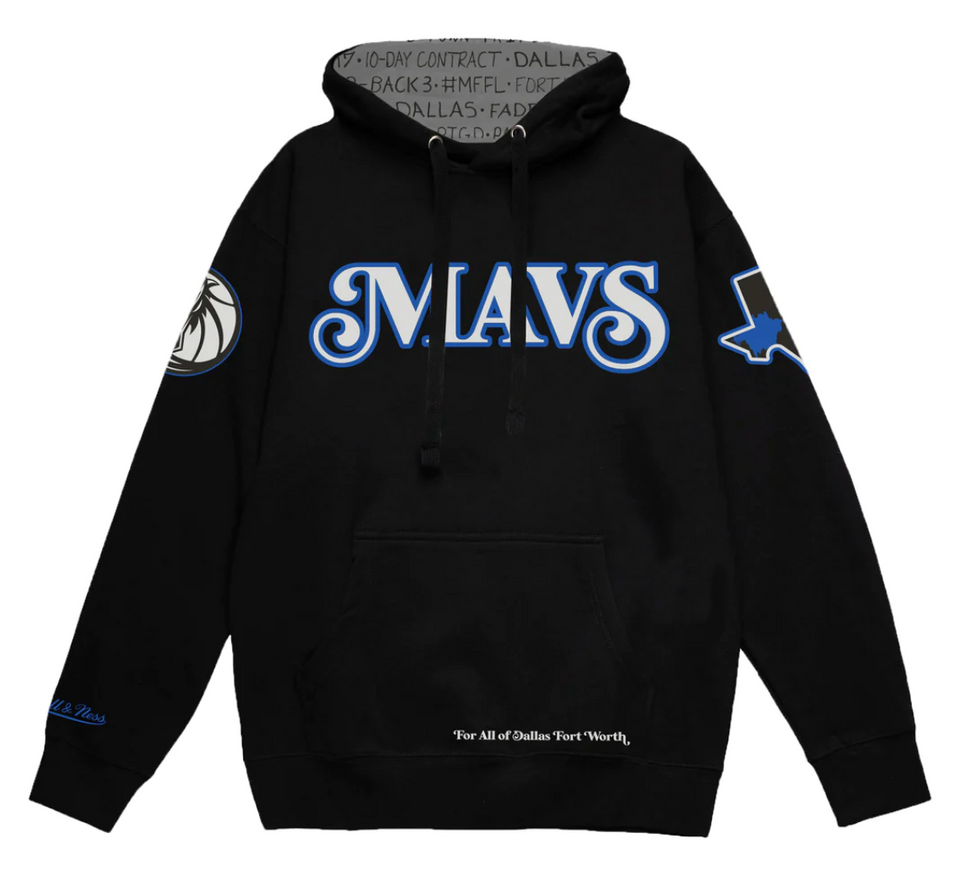 Mitchell & Ness NBA Dallas Mavericks City Collection Fleece Hoodie ( Navy ) - Mitchell & Ness