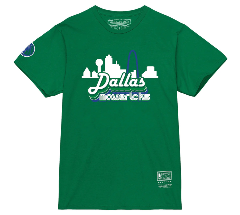 Mitchell & Ness NBA Dallas Mavericks City Tee ( Green ) - Mitchell & Ness