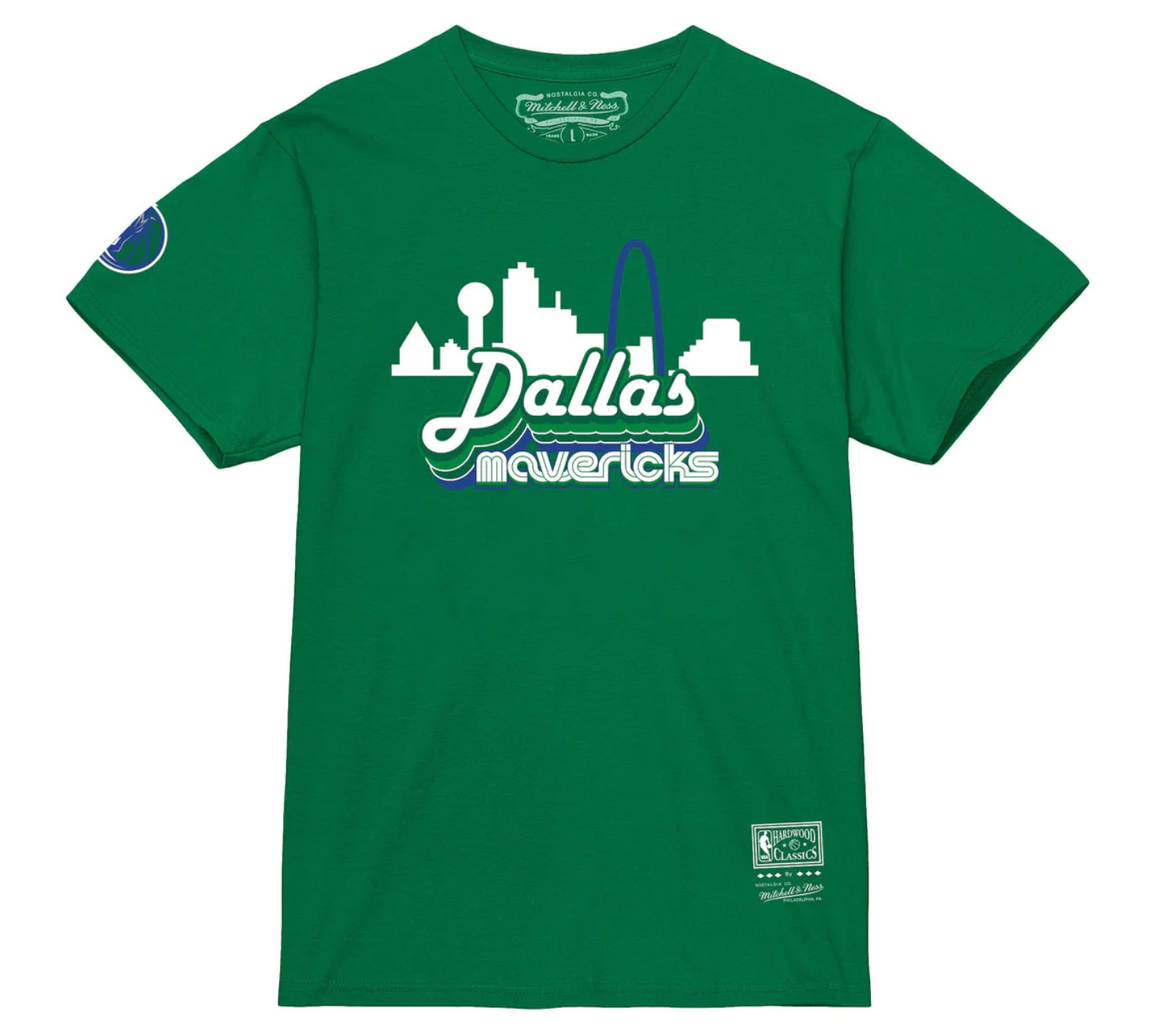 Mitchell & Ness NBA Dallas Mavericks City Tee ( Green ) - Mitchell & Ness NBA Dallas Mavericks City Tee ( Green ) - 