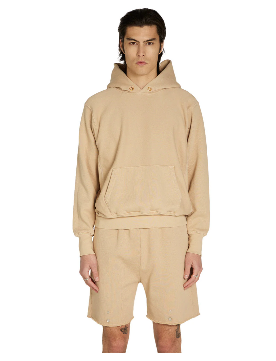 Les Tien Heavyweight Hoodie (Almond) - Les Tien / Cotton Citizen