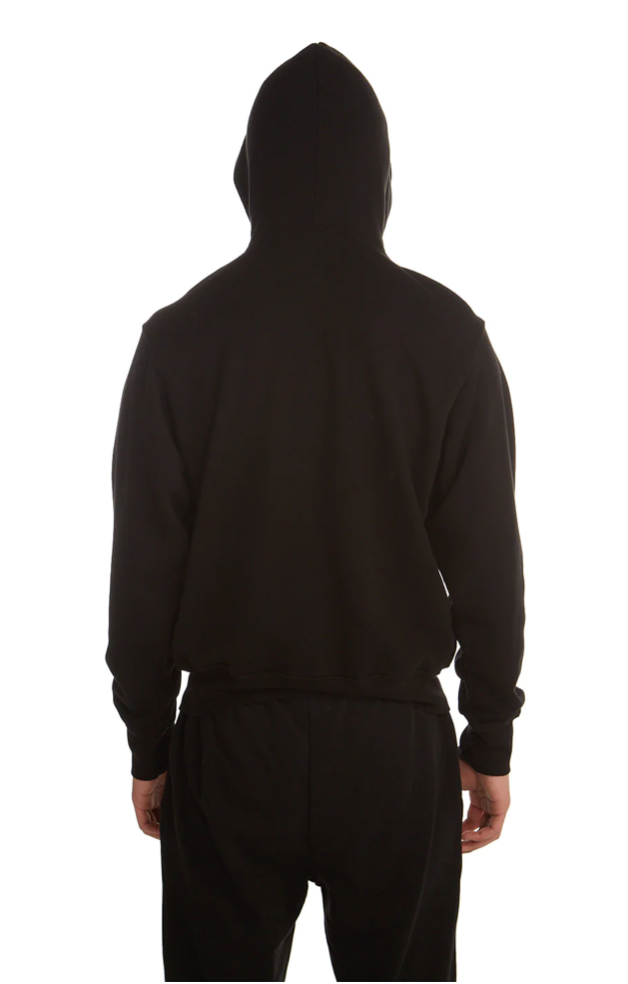 Les Tien Cropped Zip Hoodie (Jet Black) - Les Tien Cropped Zip Hoodie (Jet Black) - 