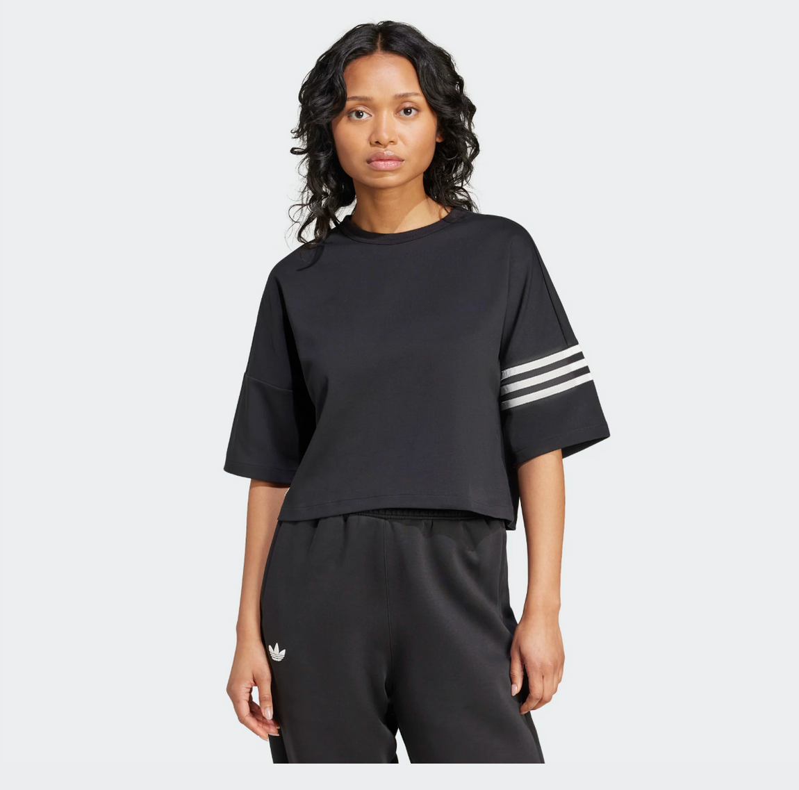 Women's Adidas Adicolor Neuclassics Tee (Black) - Women's Adidas Adicolor Neuclassics Tee (Black) - 
