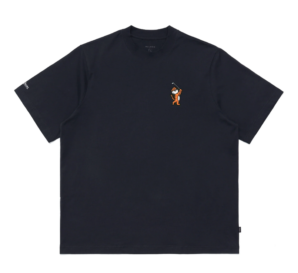 Malbon Golf Tiger Buckets T-Shirt (Navy) - Men's Apparel