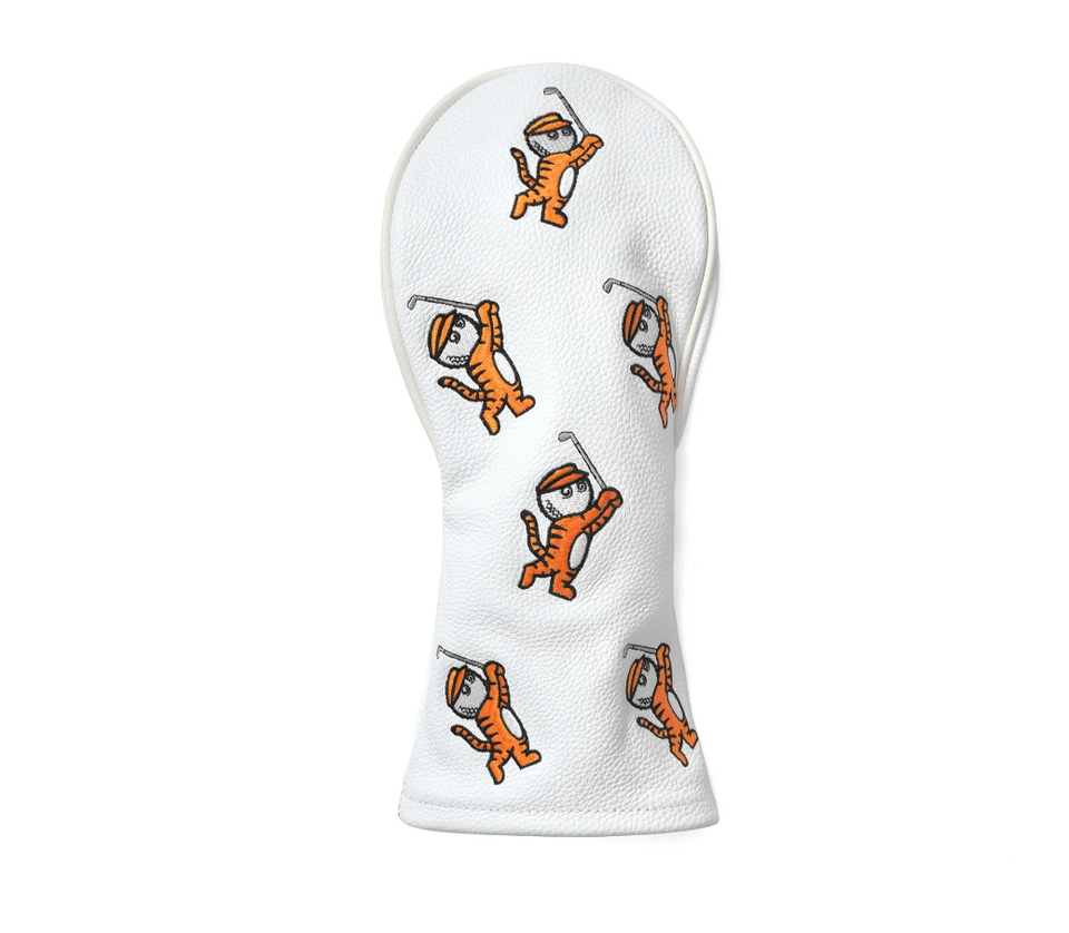 Malbon Golf TIger Buckets Driver Cover (White) - Accessories