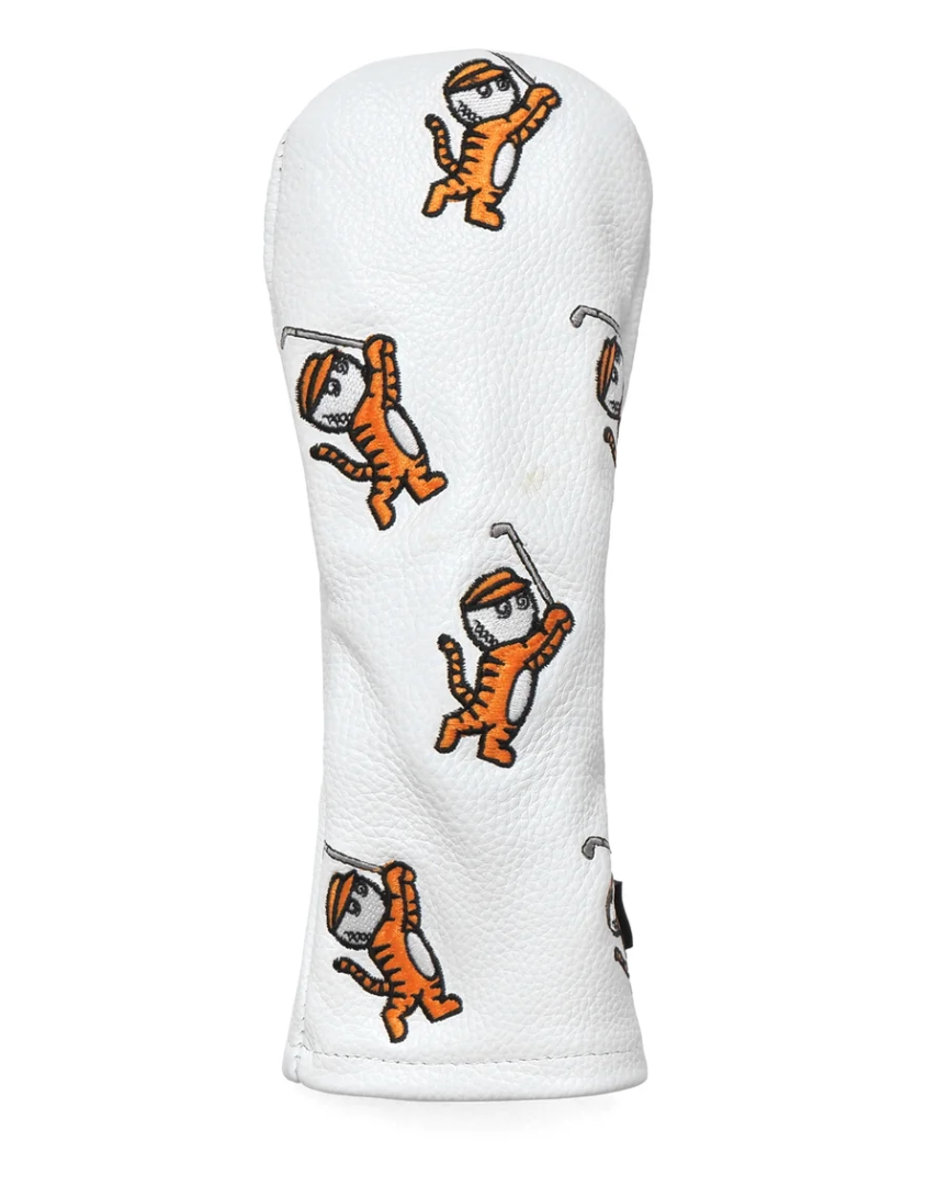 Malbon Golf Tiger Buckets Hybrid Cover (White) - Accessories