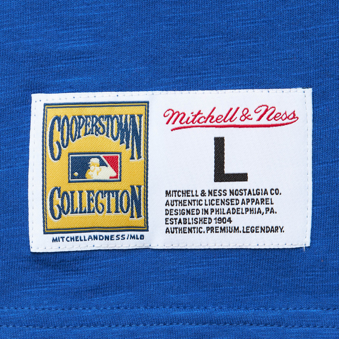 Mitchell & Ness Vintage Logo MLB Texas Rangers Legendary Slub Tee ( Royal ) - Mitchell & Ness Vintage Logo MLB Texas Rangers Legendary Slub Tee ( Royal ) - 