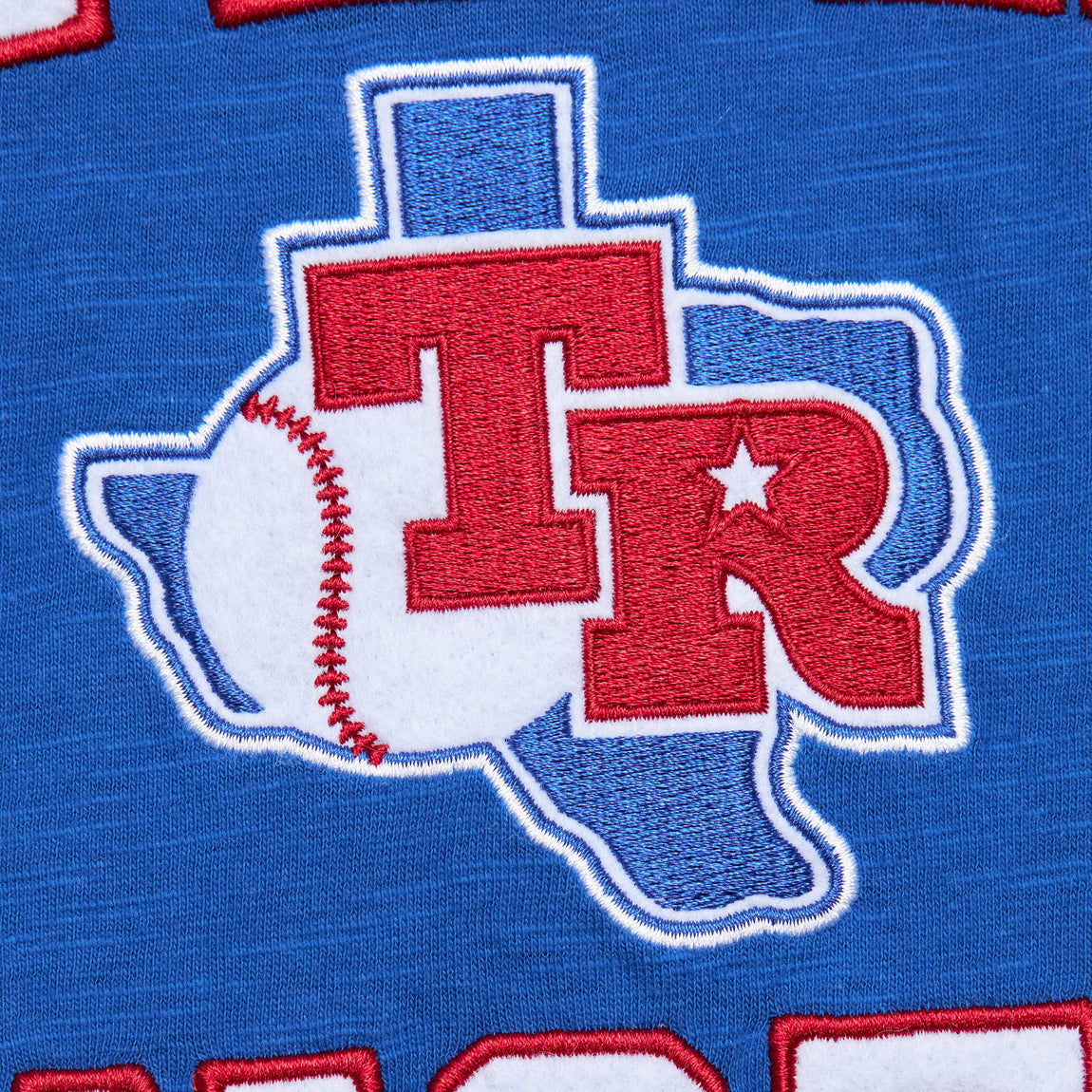 Mitchell & Ness Vintage Logo MLB Texas Rangers Legendary Slub Tee ( Royal ) - Mitchell & Ness Vintage Logo MLB Texas Rangers Legendary Slub Tee ( Royal ) - 