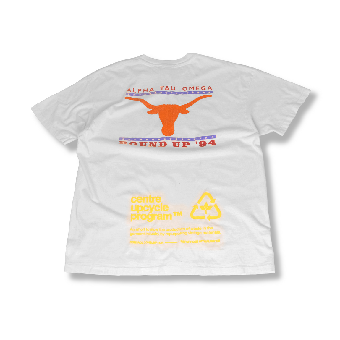 Centre Upcycled Round Up Tee (White) - Centre Upcycled Round Up Tee (White) - 