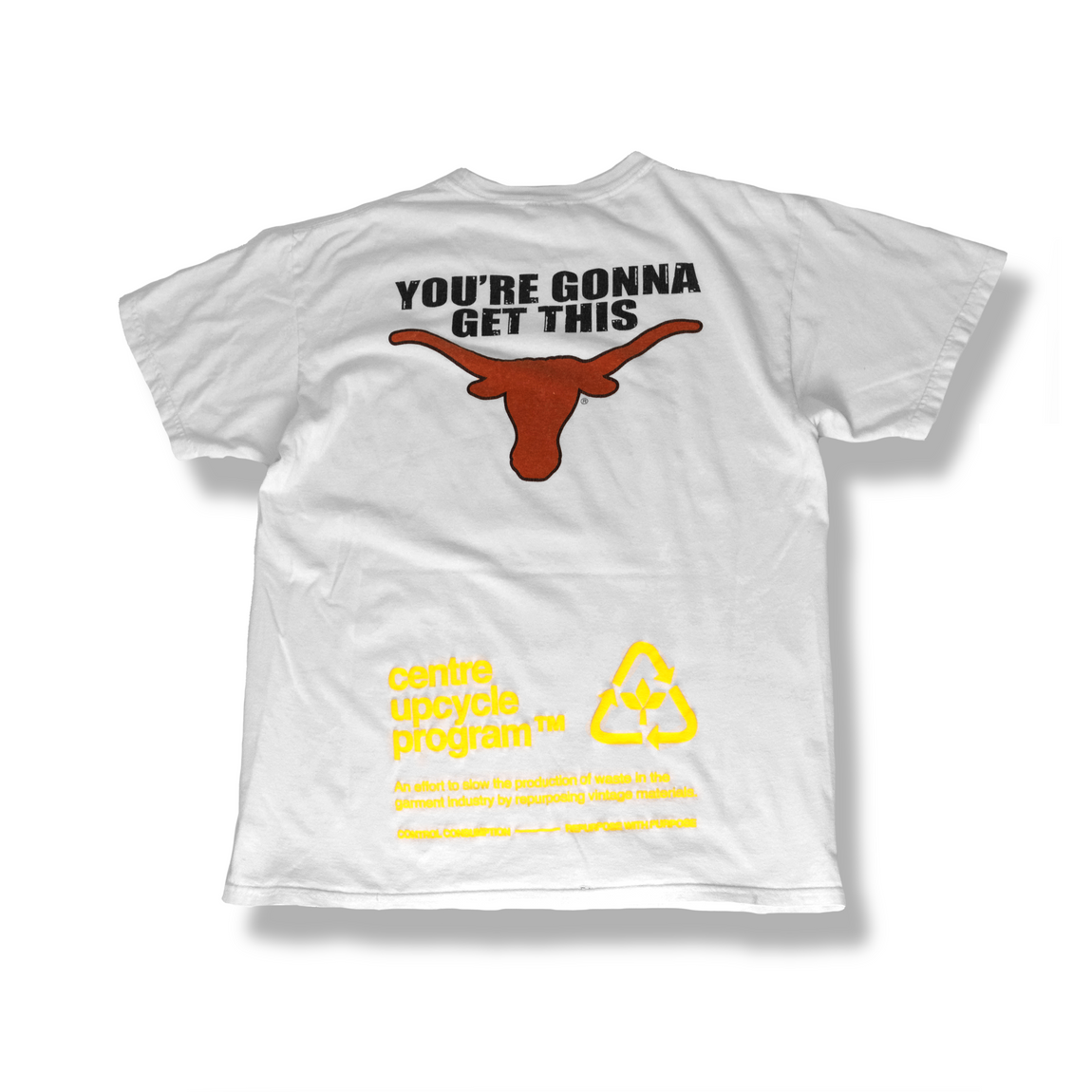 Centre Upcycled Mess Tee (White) - Centre Upcycled Mess Tee (White) - 