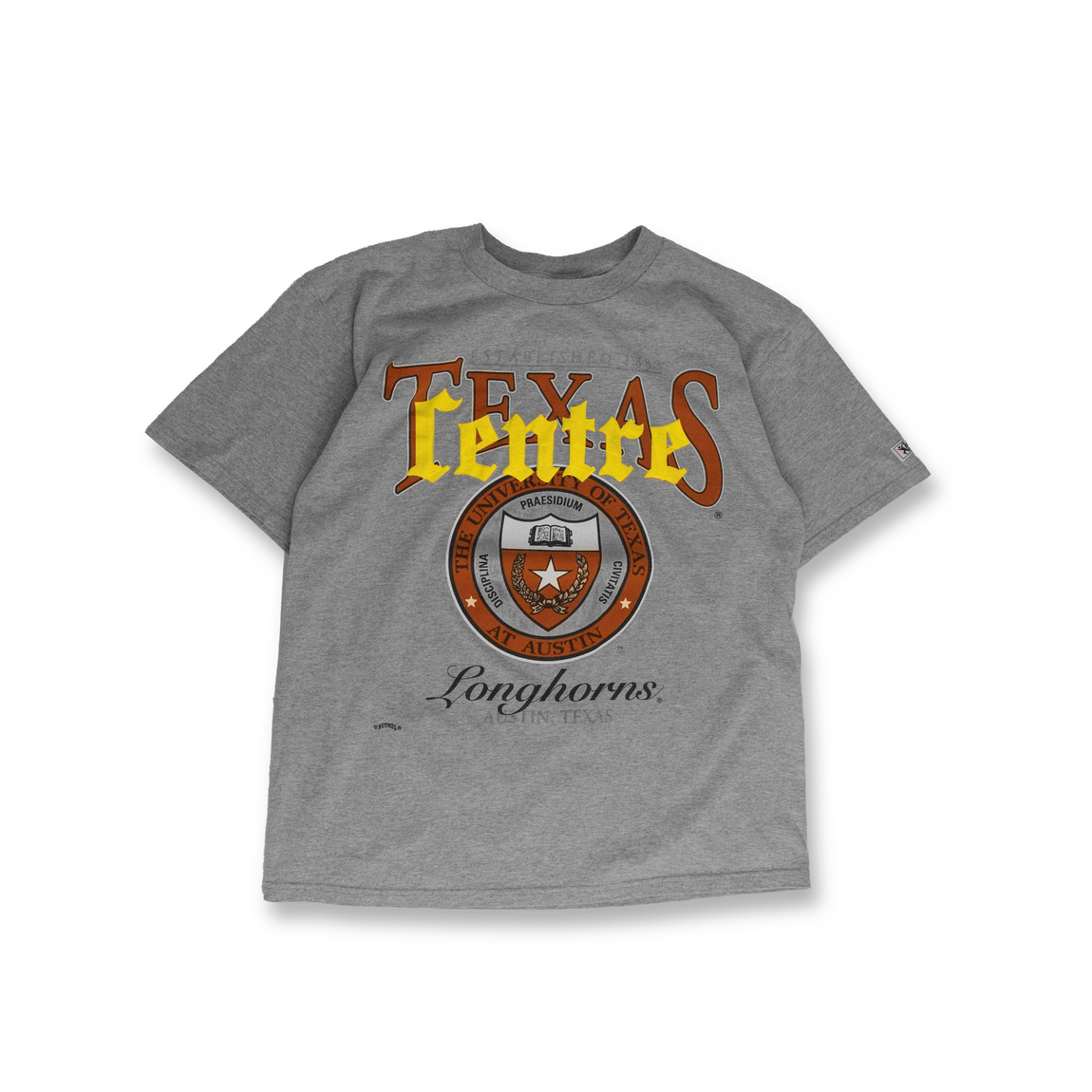 Centre Upcycled University Tee (Heather Grey) - Centre Upcycled University Tee (Heather Grey) - 