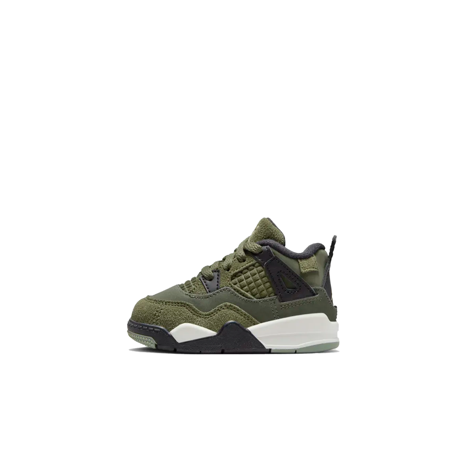 Air Jordan 4 Retro SE Craft TD (Medium Olive/Pale Vanilla-Cargo Khaki) - Kids