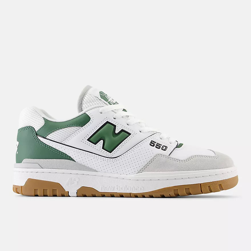 New Balance 550 (White/Green) - Men's Footwear