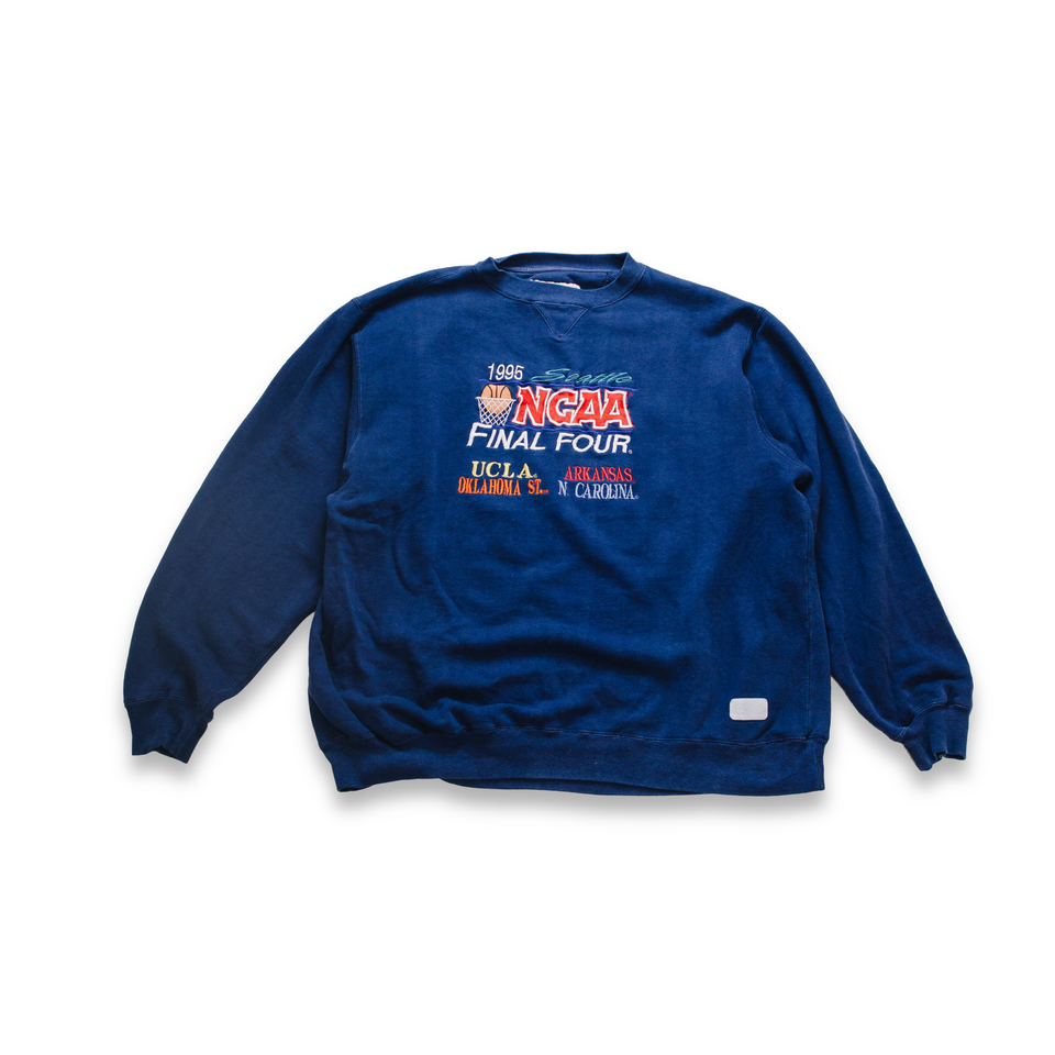 Centre Upcycled '95 Final Four Crewneck Sweater (Navy) - Centre Upcycle Program