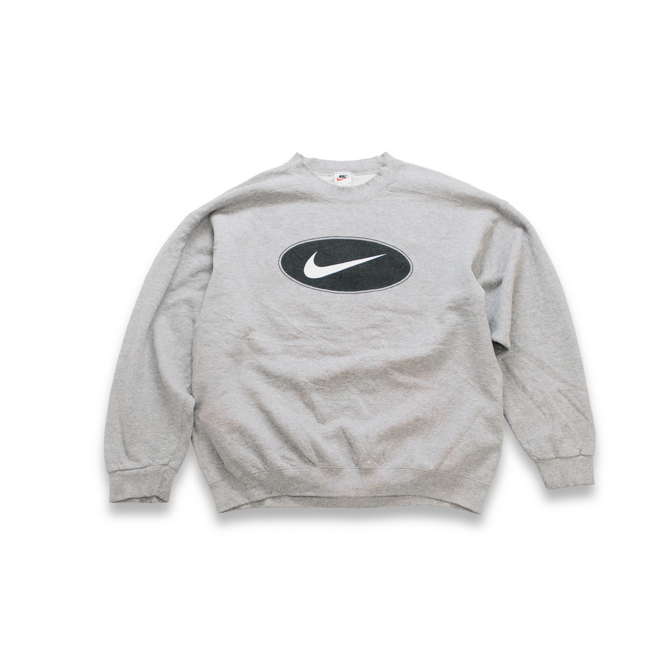Centre Upcycled Nike Crewneck Sweater (Heather Grey) - Centre Upcycle Program