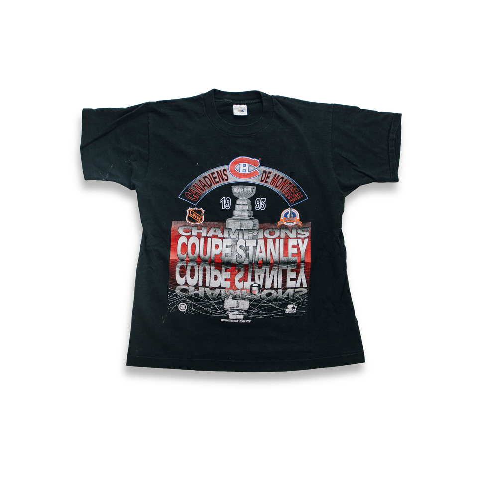 Centre Upcycled '93 Stanley Cup Tee (Black) - Centre Upcycle Program