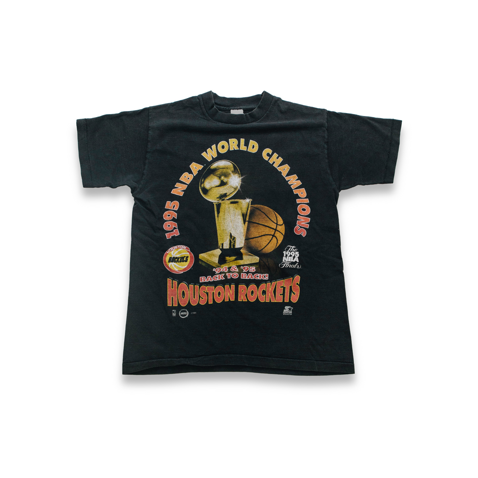 Centre Upcycled '95 Rockets Tee (Black) - Centre Upcycle Program