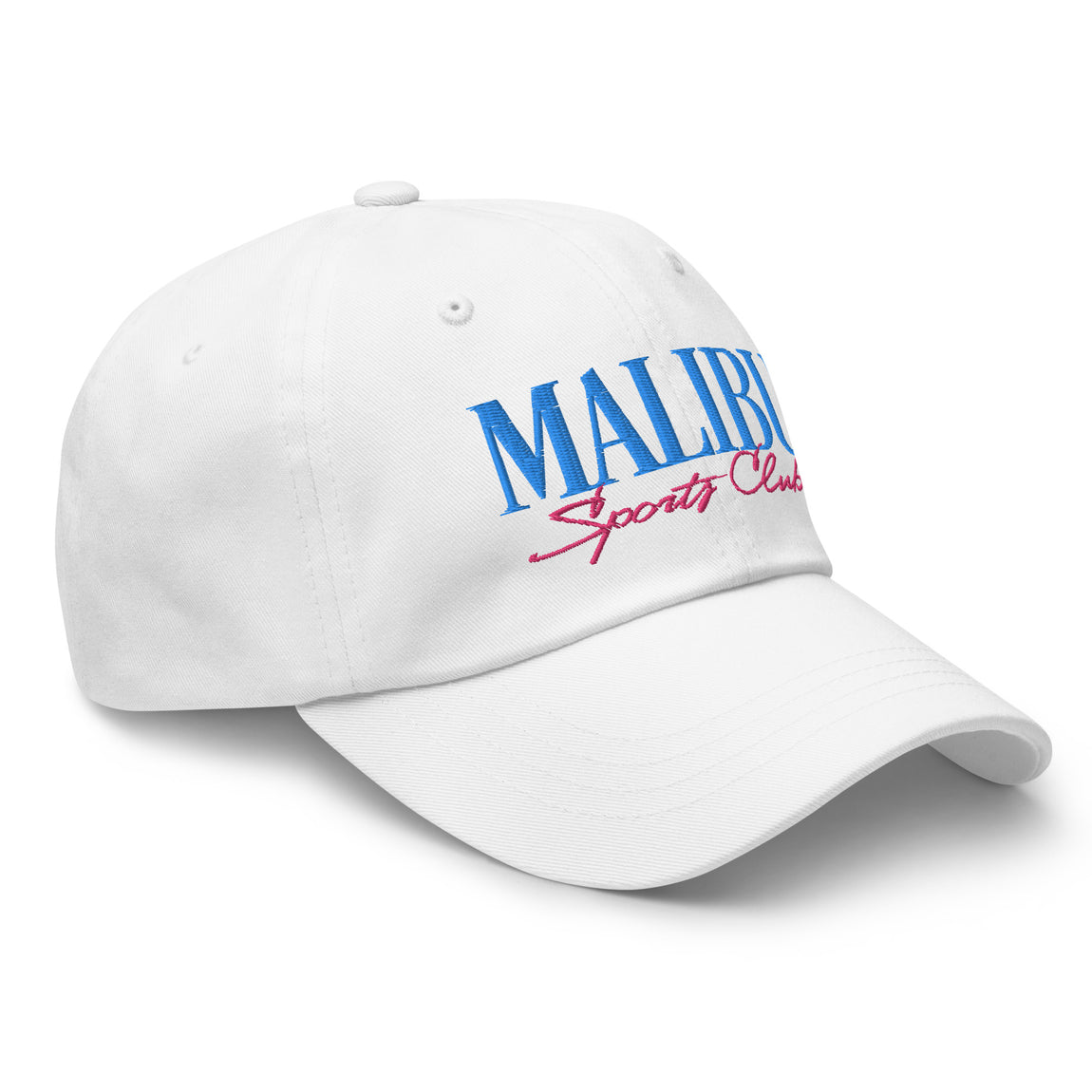 Malibu Sports Club Strapback Hat White Centre