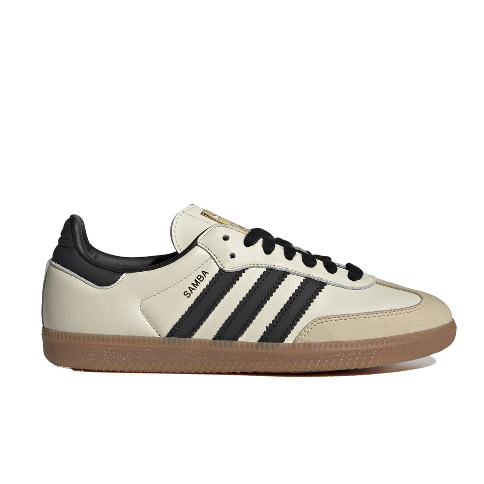 Women's Adidas Samba OG ( Cream White / Black / Gum ) - adidas