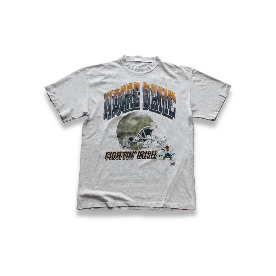 Centre Upcycled Fightin' Irish Tee (Heather Grey) - Centre Upcycle Program