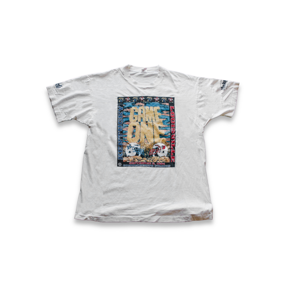 Centre Upcycled '94 Game On Tee (White) - Centre Upcycle Program