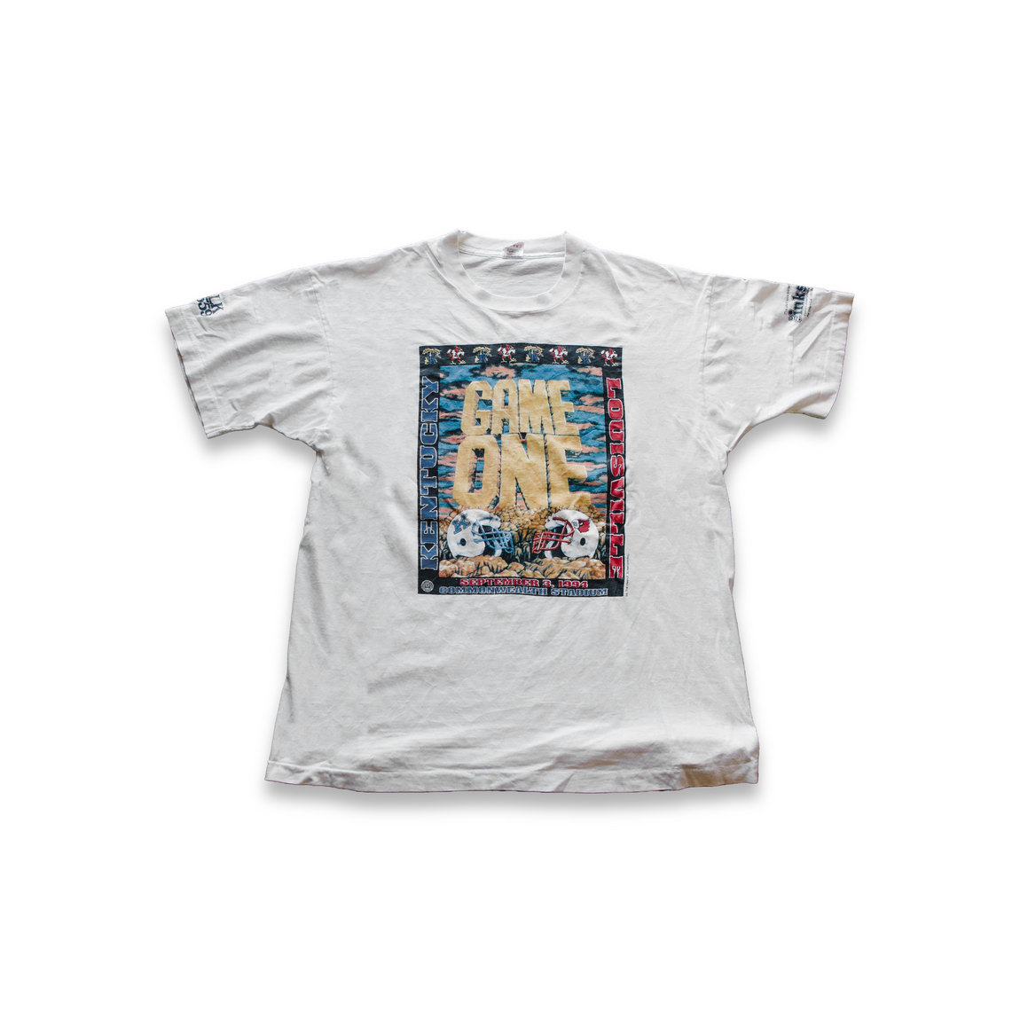 Centre Upcycled '94 Game On Tee (White) - Centre Upcycled '94 Game On Tee (White) - 
