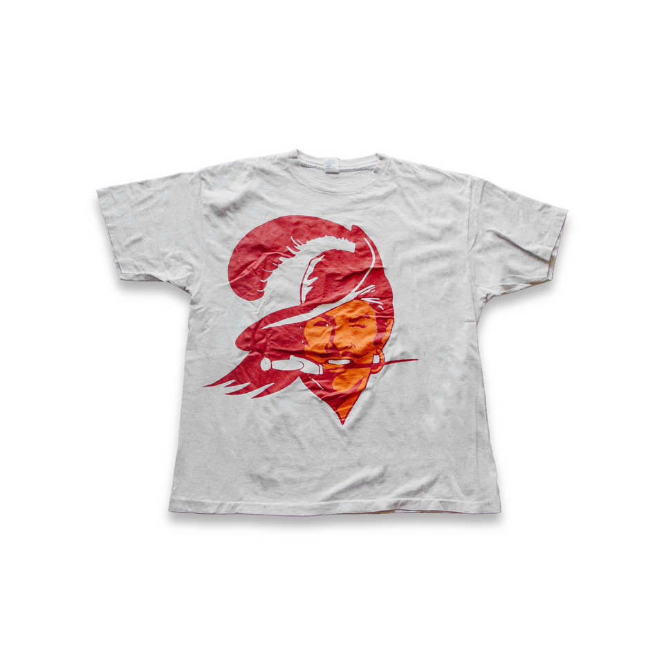 Centre Upcycled OG Buccs Tee (Heather Grey) - Centre Upcycle Program