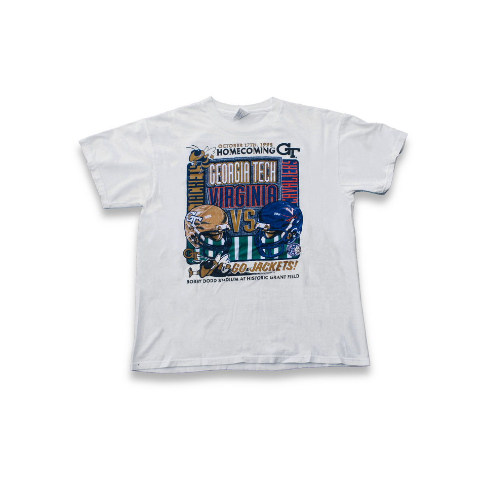 Centre Upcycled '98 Georgia Tech Homecoming Tee (White) - Centre Upcycle Program