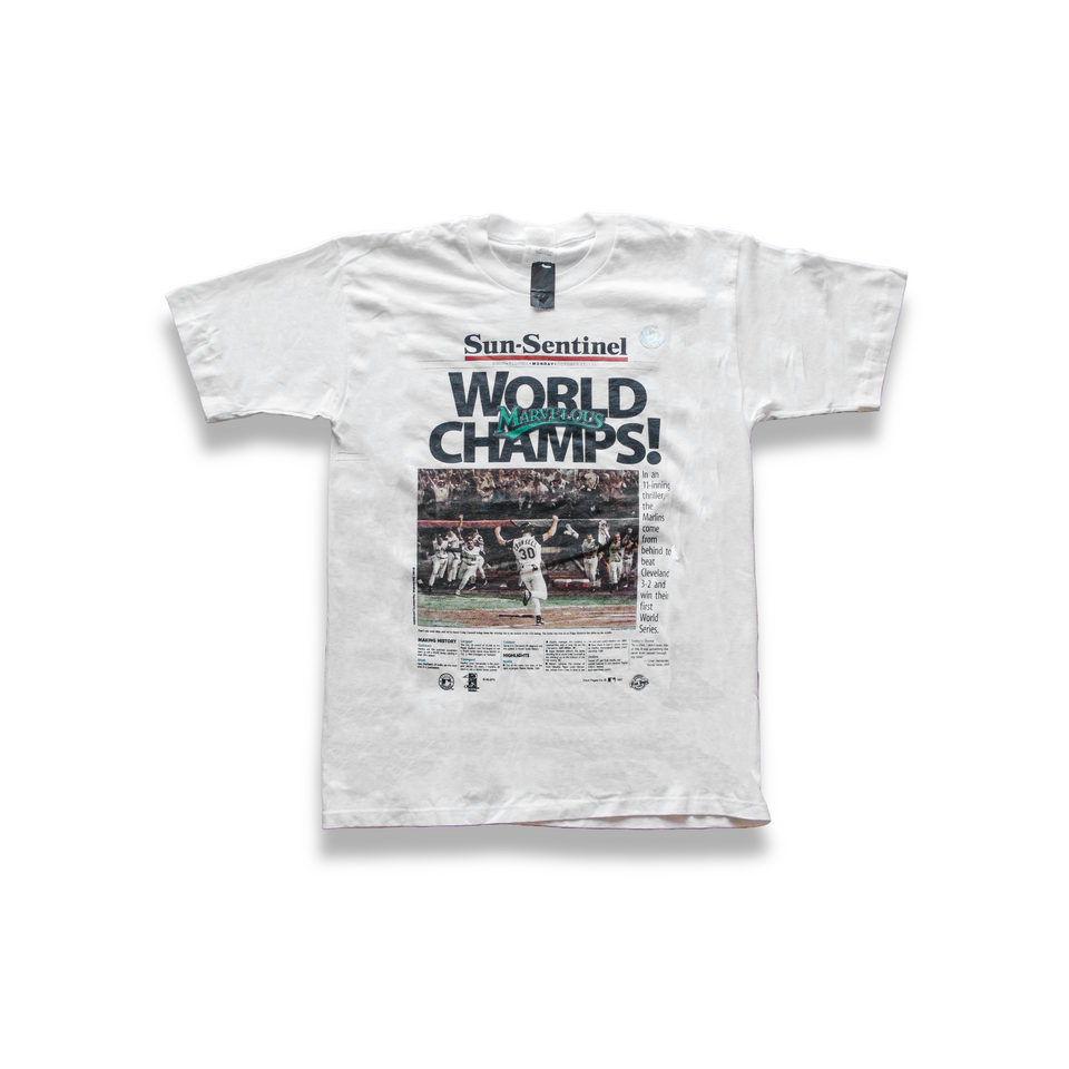 Centre Upcycled '97 World Series Tee (White) - Centre Upcycle Program