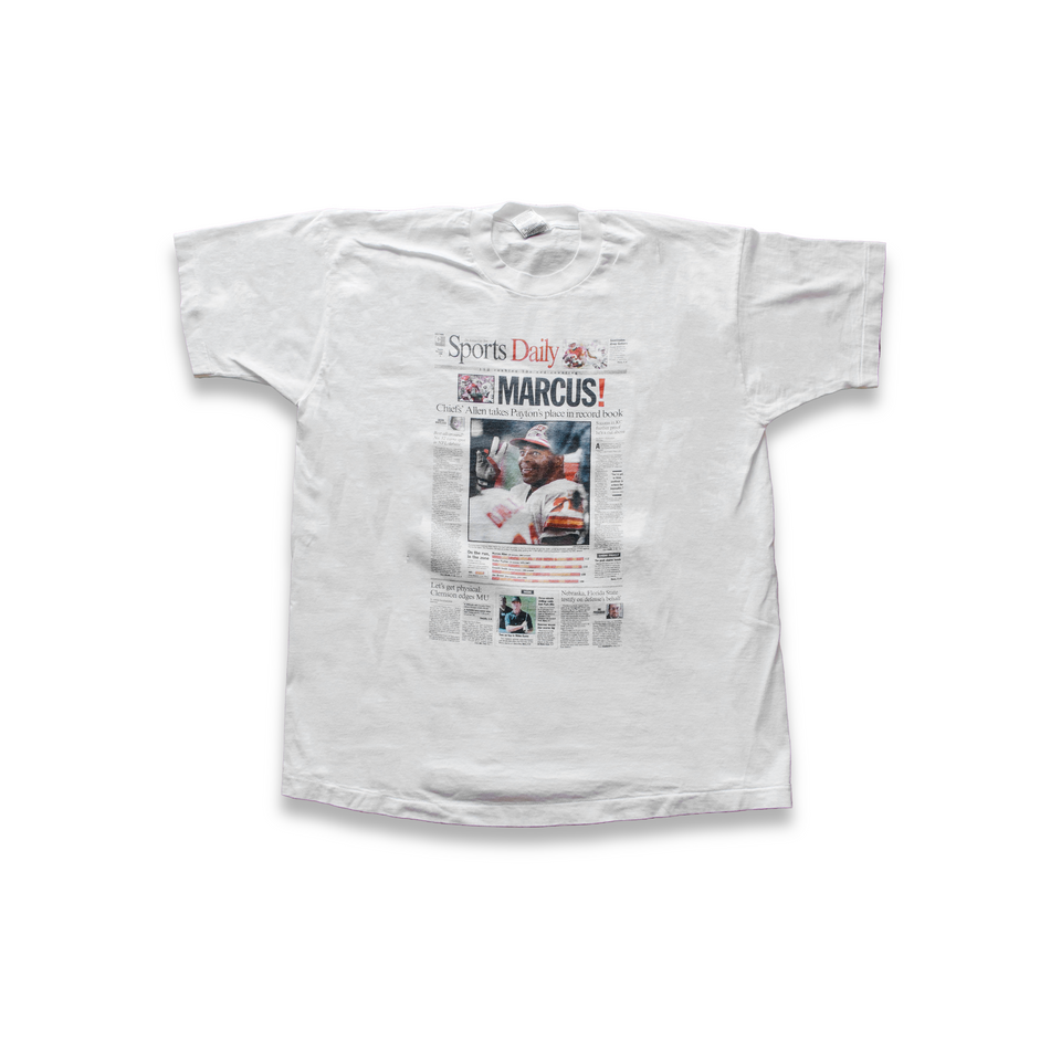 Centre Upcycled '96 Sports Daily Tee (White) - Centre Upcycle Program
