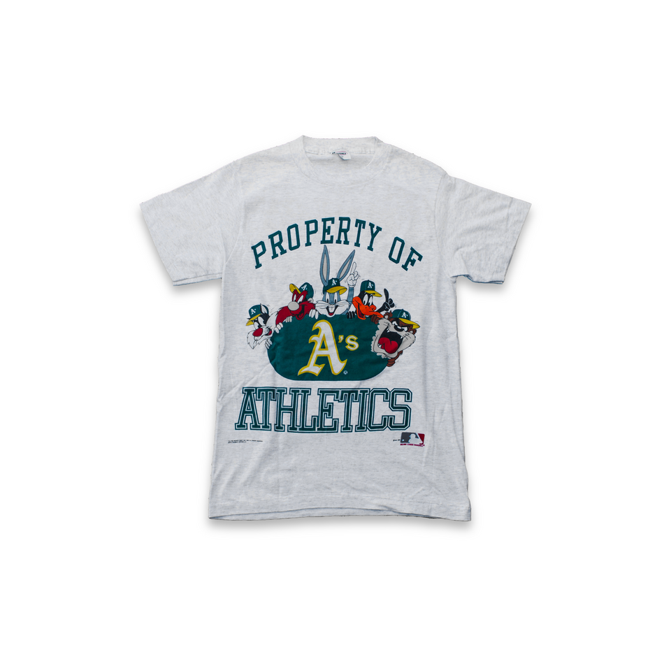 Centre Upcycled '91 Oakland A's Toon Tee (Heather Grey) - Centre