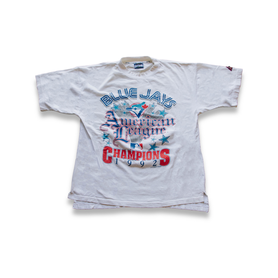 Centre Upcycled '92 Blue Jays Tee (White) - Centre Upcycle Program