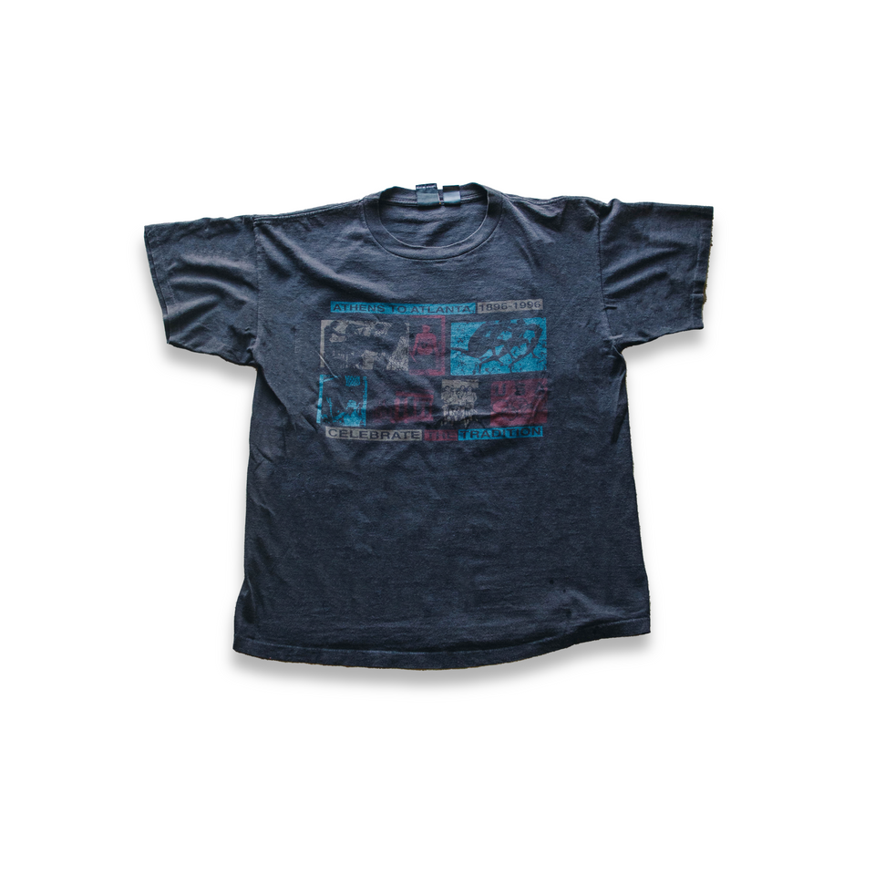 Centre Upcycled '96 Olympics Tee (Black) - Centre Upcycle Program