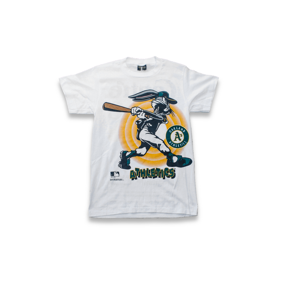 Centre Upcycled '94 Oakland A's Toon Tee (White) - Centre Upcycle Program