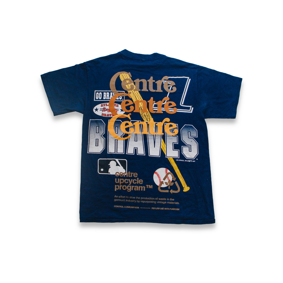 Centre Upcycled Braves Tee (Navy) - Men's Apparel