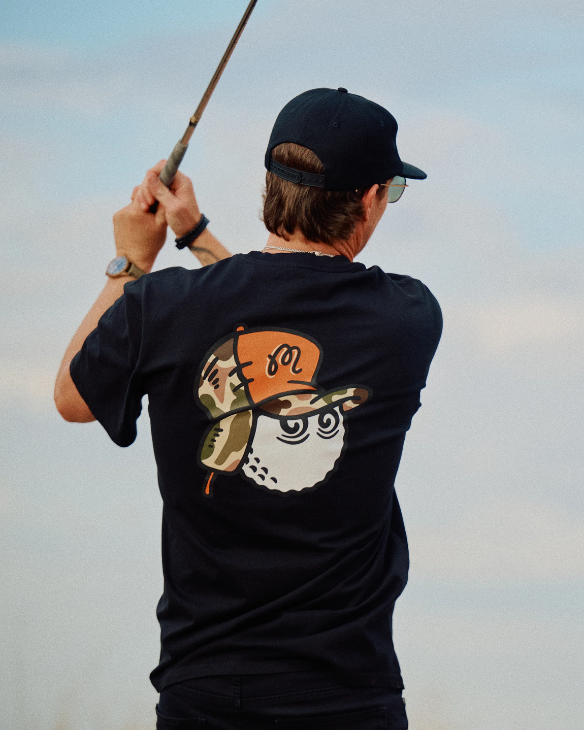 Malbon Golf Fudd Buckets SS Pockets Tee (Black) – Centre Malbon Golf Fudd Buckets SS Pockets Tee (Black) – Centre