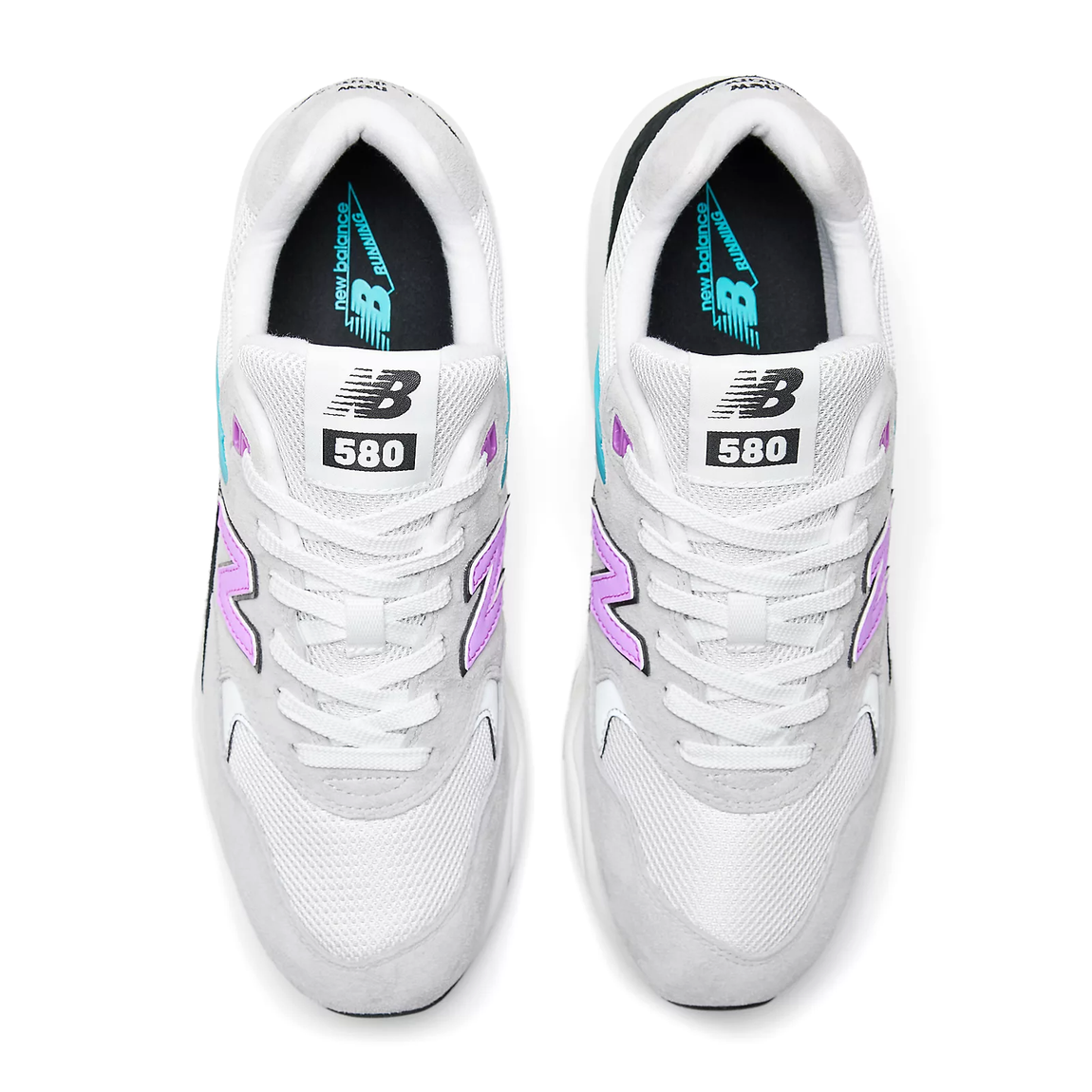 New Balance 580 Raincloud Grey White Centre