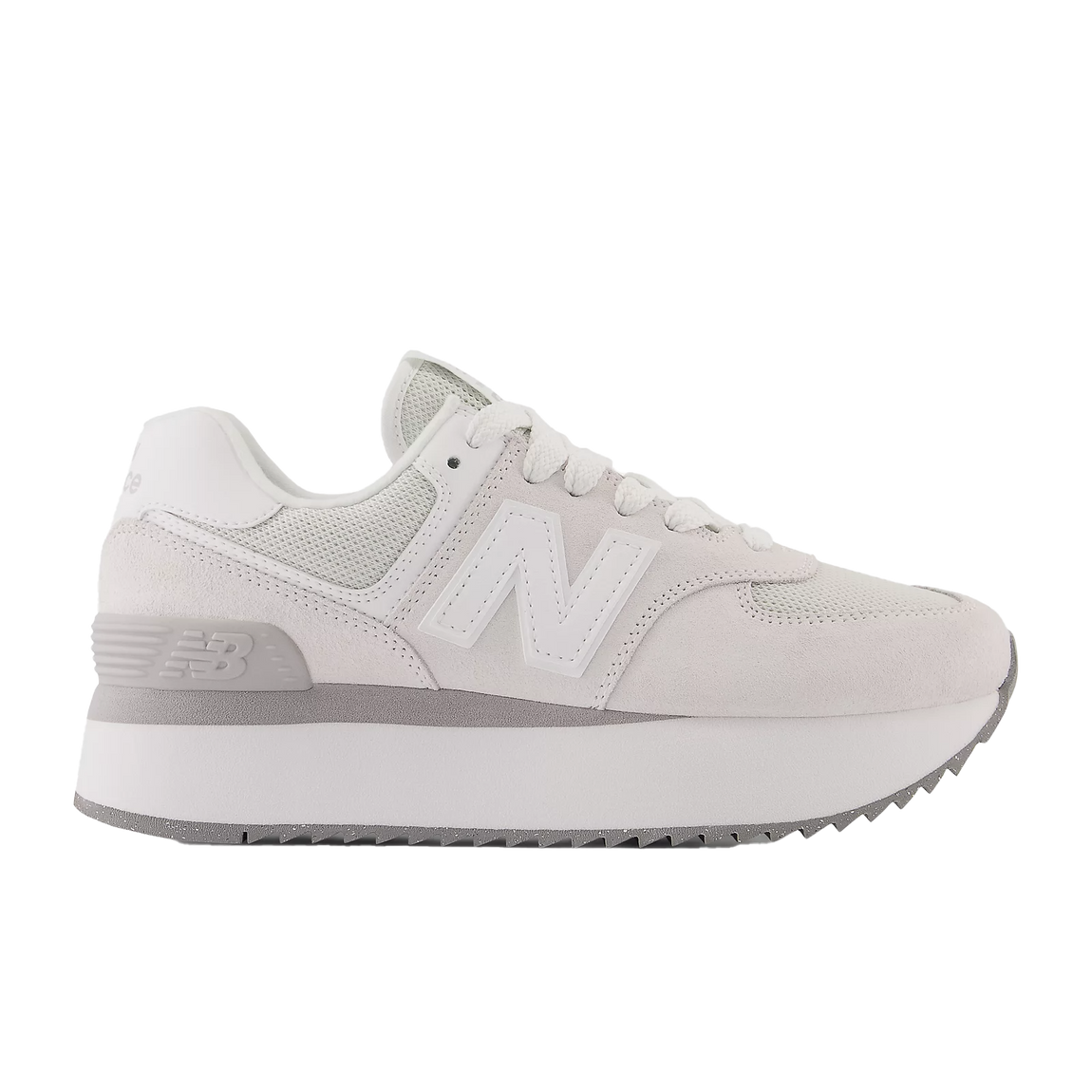 New Balance Women's 574+ (Rain Cloud/White) - New Balance Women's 574+ (Rain Cloud/White) - 