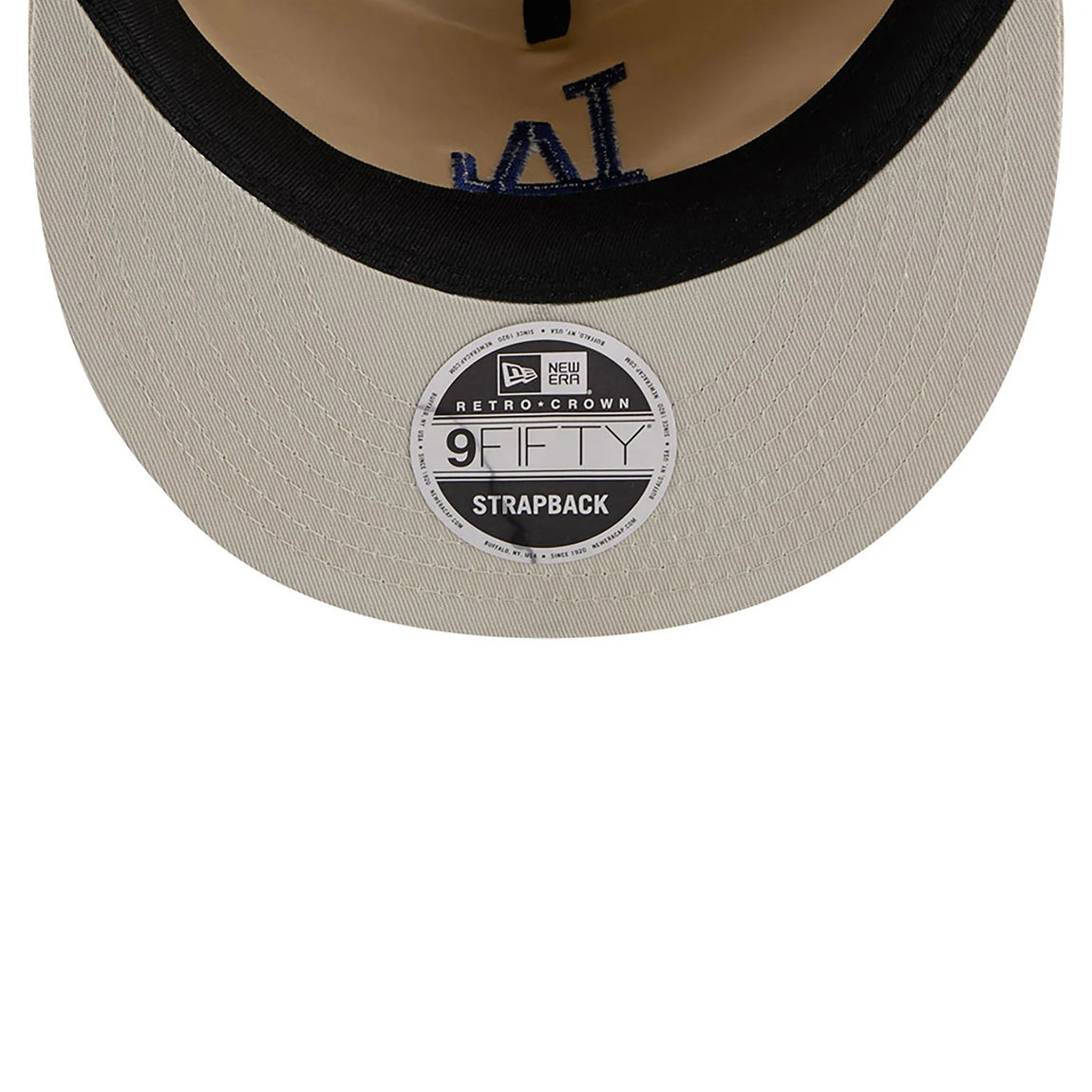 New Era 9FIFTY LA Dodgers Brushed Nylon Strapback Cap (Cream) - New Era 9FIFTY LA Dodgers Brushed Nylon Strapback Cap (Cream) - 