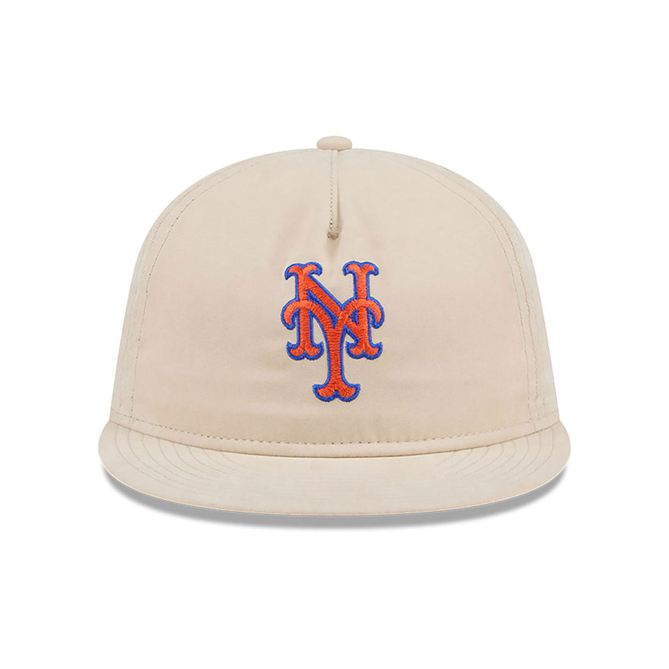 New Era 9FIFTY New York Mets Brushed Nylon Strapback Cap (Cream) - Women