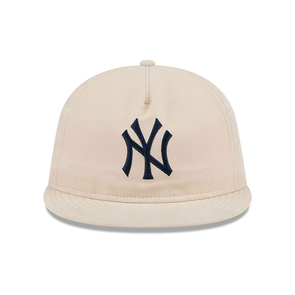 New Era 9FIFTY New York Yankees Brushed Nylon Strapback Cap (Cream) - Women