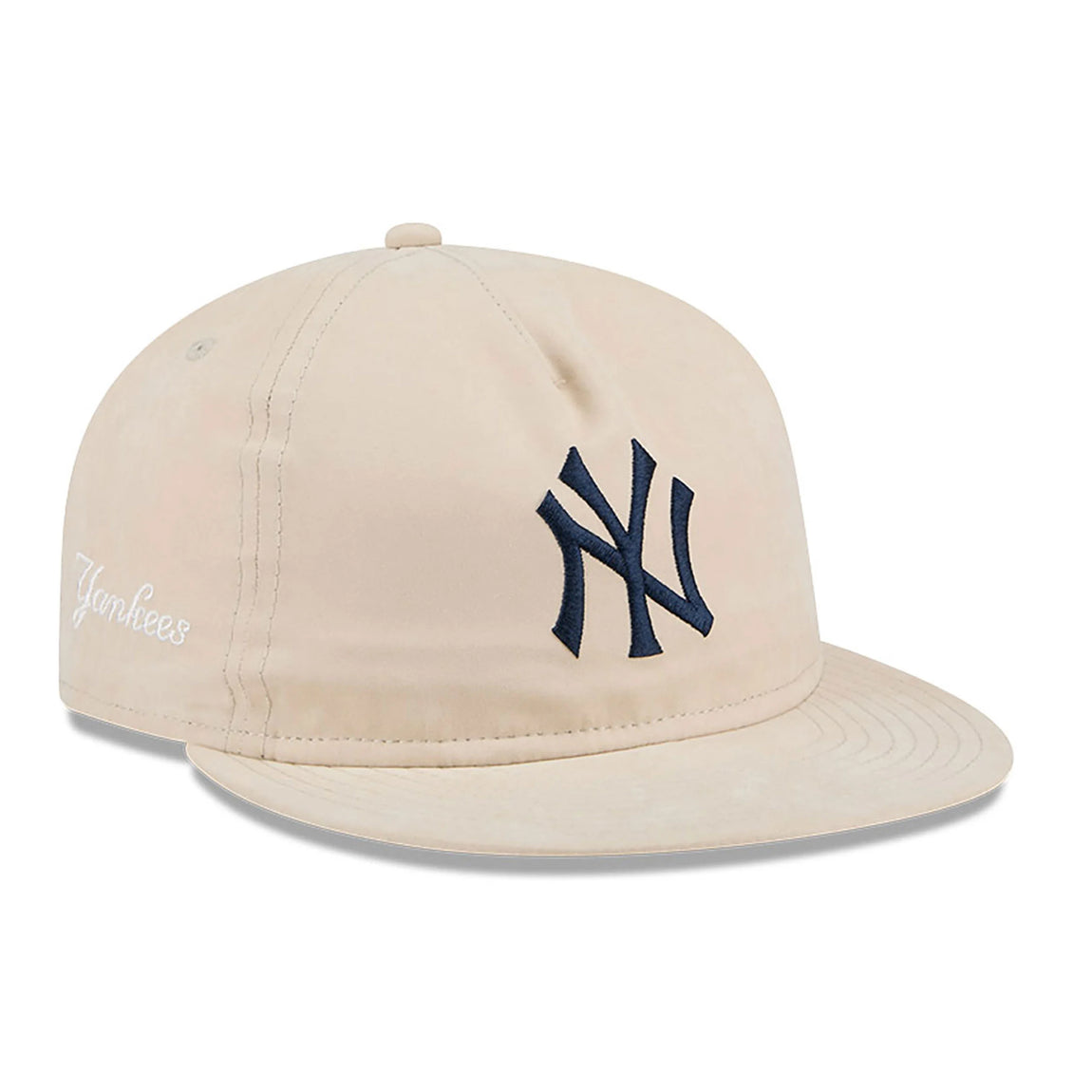 New Era 9FIFTY New York Yankees Brushed Nylon Strapback Cap (Cream) - New Era 9FIFTY New York Yankees Brushed Nylon Strapback Cap (Cream) - 