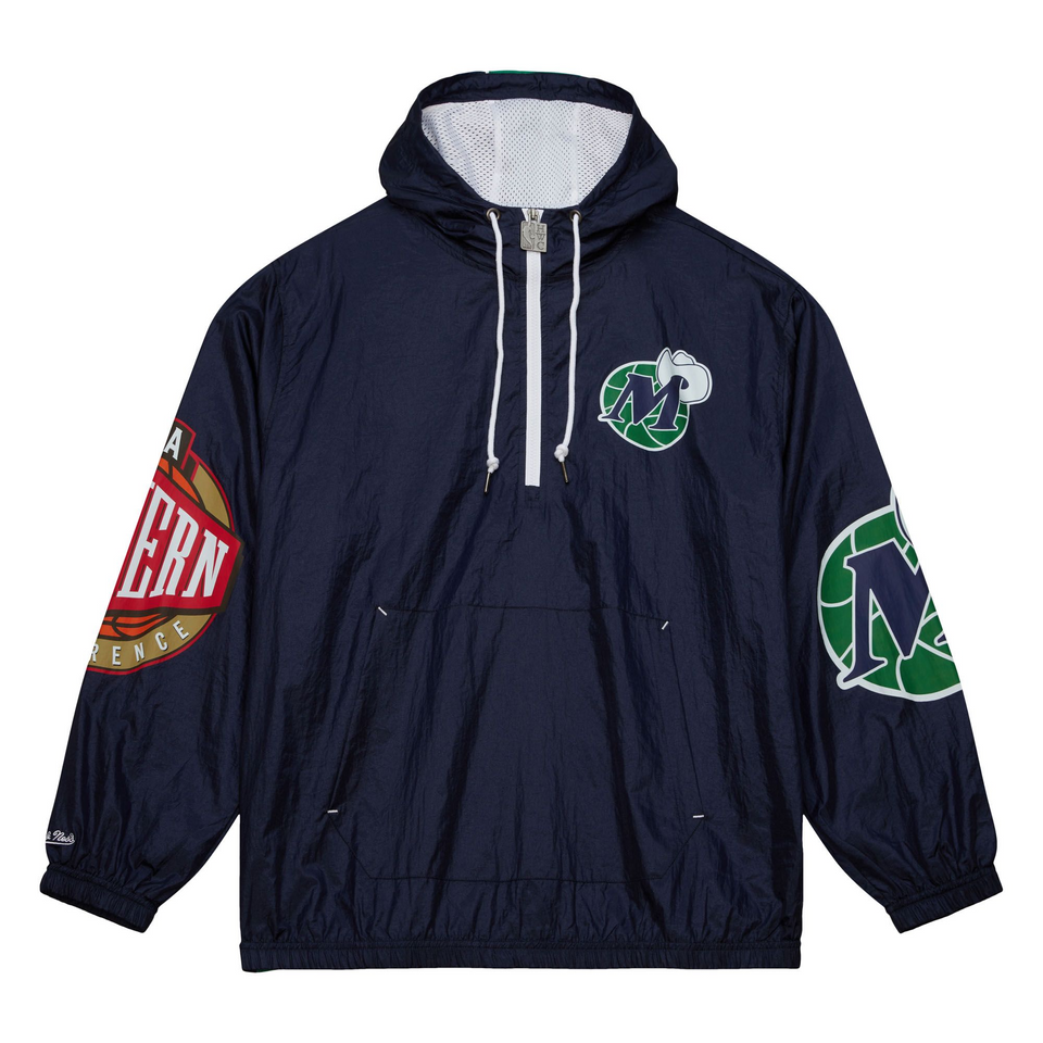 Mitchell & Ness Dallas Mavericks NBA OG 2.0 Anorak Windbreaker ( Navy ) - Mitchell & Ness