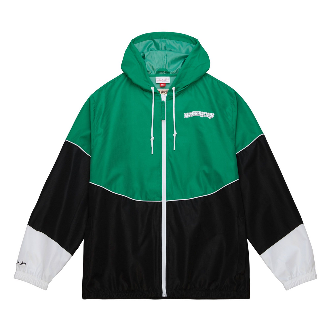 Mitchell & Ness NBA Home Team Dallas Mavericks Lightweight Windbreaker ( Green / Black ) - Mitchell & Ness NBA Home Team Dallas Mavericks Lightweight Windbreaker ( Green / Black ) - 