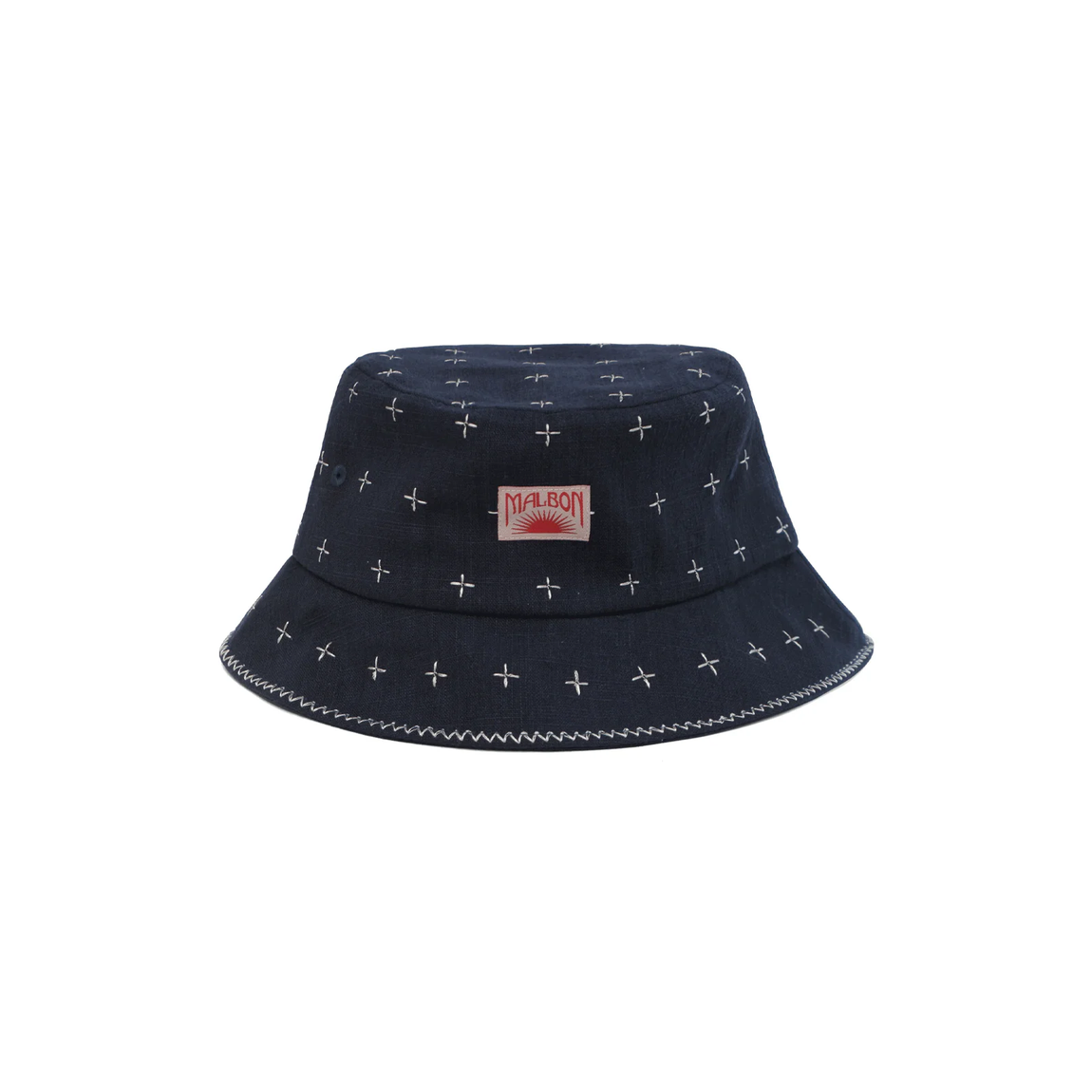 Malbon Golf Ronin Bucket Hat (Navy) - Malbon Golf Ronin Bucket Hat (Navy) - 