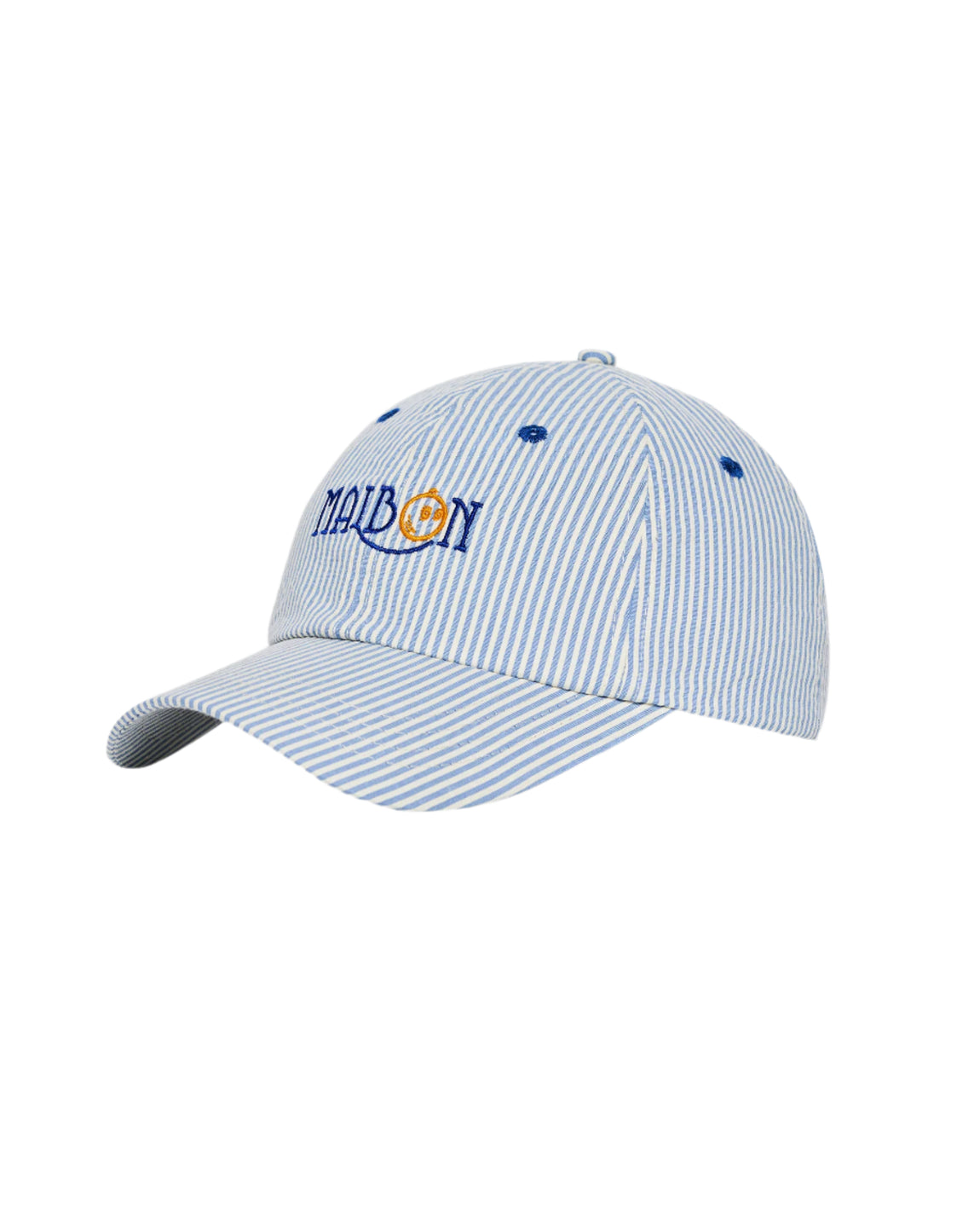 Malbon Golf Grasse Seersucker Dad Hat (Seersucker) - Malbon Golf Grasse Seersucker Dad Hat (Seersucker) - 