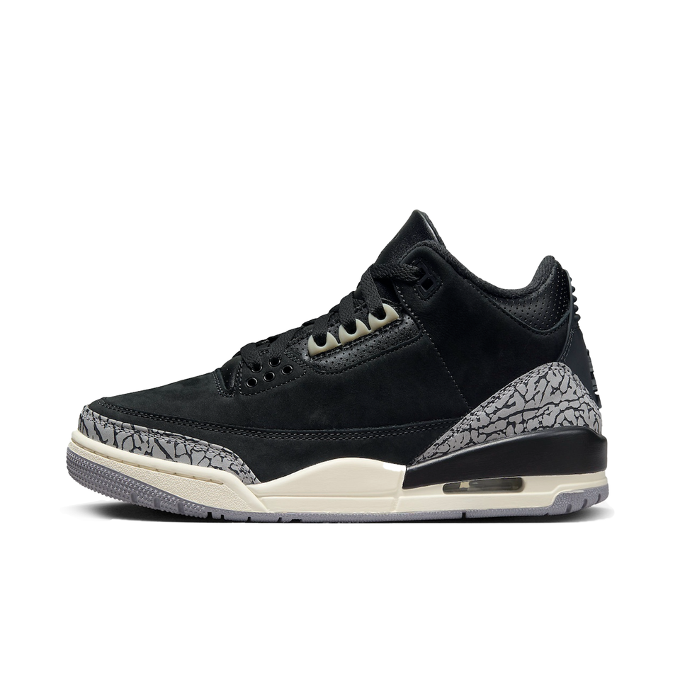 Women's Air Jordan 3 Retro (Off Noir/Black-Sail-Cement Grey) 11/15 - jordan